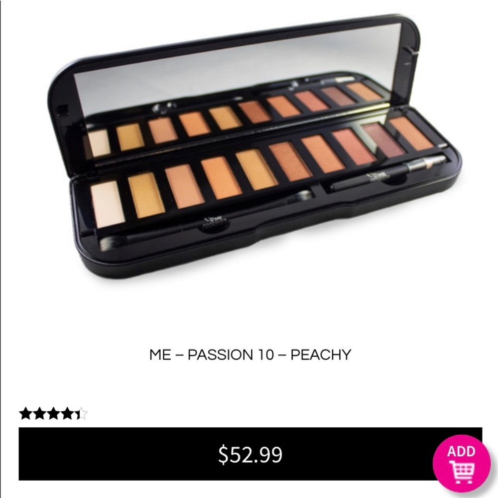 ME Pashion 10 Peachy Eyeshadow Pallet